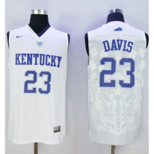 6861d6b84479c_1 Wildcats #23 Anthony Davis White Basketball Stitched NCAA Jersey