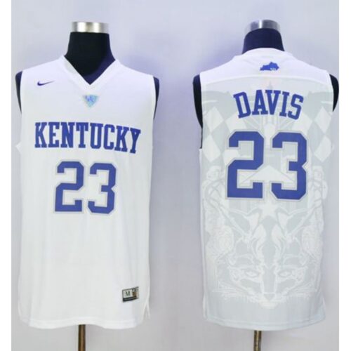 6861d6b84479c_1 Wildcats #23 Anthony Davis White Basketball Stitched NCAA Jersey