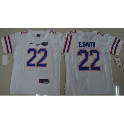6861d6bb57ec4_1 Gators #22 Emmitt Smith White Stitched Youth NCAA Jersey