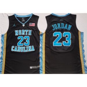 6861d6c88ab56_1 Men's North Carolina Tar Heels #23 Michael Jordan Black Stitched Jersey