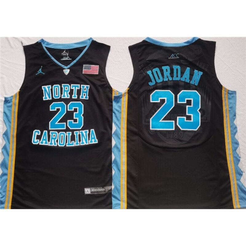 6861d6c88ab56_1 Men's North Carolina Tar Heels #23 Michael Jordan Black Stitched Jersey