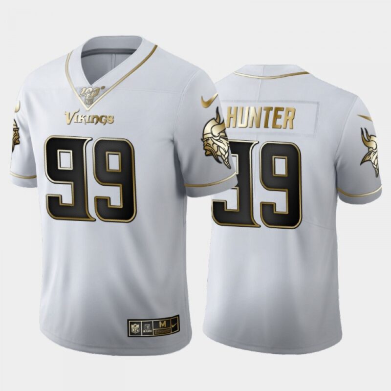6861d6cf47bc9_1 Men's Minnesota Vikings #99 Danielle Hunter White 2019 100th Season Golden Edition Limited Stitched NFL Jersey