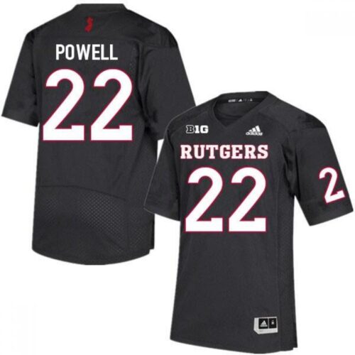 6861d6d93a07f_1 Men's Rutgers Scarlet Knights #22 Tyreem Powell Black High School Stitched Jersey