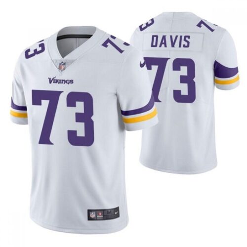 6861d6eb1589d_1 Men's Minnesota Vikings #73 Jesse Davis White Vapor Untouchable Stitched Jersey
