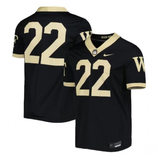6861d6ecbc085_1 Men's Wake Forest Demon Deacons #22 Black Stitched Football Jersey