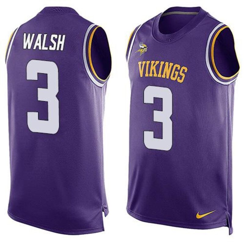 6861d70e45270_1 Vikings #3 Blair Walsh Purple Team Color Men's Stitched NFL Limited Tank Top Jersey