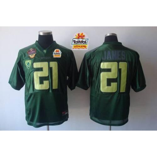 6861d71c78fe6_1 Ducks #21 LaMichael James Green Tostitos Fiesta Bowl Stitched NCAA Jersey