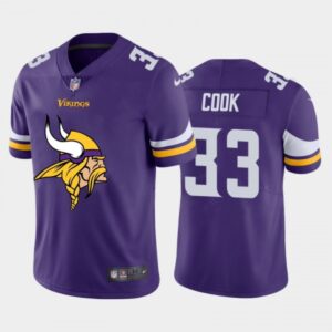 6861d71caa8d2_1 Men's Minnesota Vikings #33 Dalvin Cook Purple 2020 Team Big Logo Limited Stitched Jersey