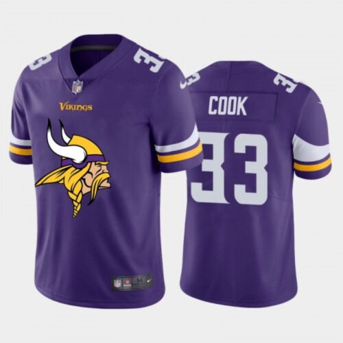 6861d71caa8d2_1 Men's Minnesota Vikings #33 Dalvin Cook Purple 2020 Team Big Logo Limited Stitched Jersey