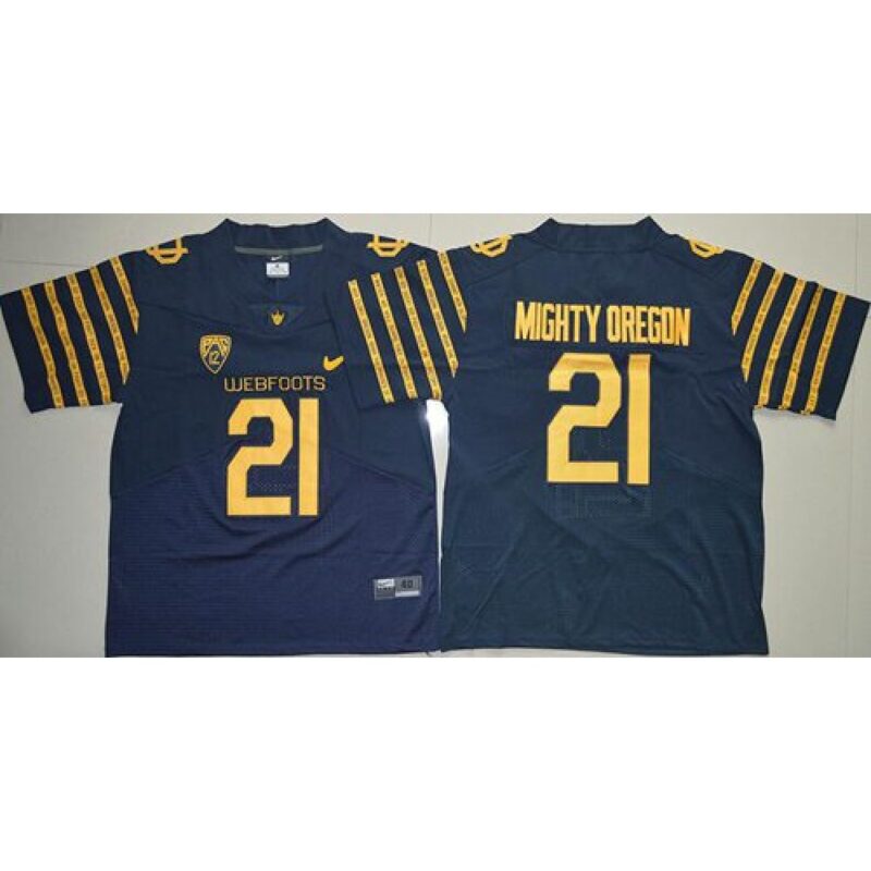 6861d71f9ddfd_1 Ducks #21 Mighty Oregon Navy Blue Webfoots 100th Rose Bowl Game Elite Stitched NCAA Jersey