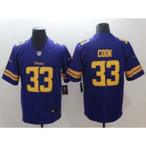 6861d727094be_1 Men's Minnesota Vikings #33 Dalvin Cook Purple Color Rush Limited NFL Stitched Jersey