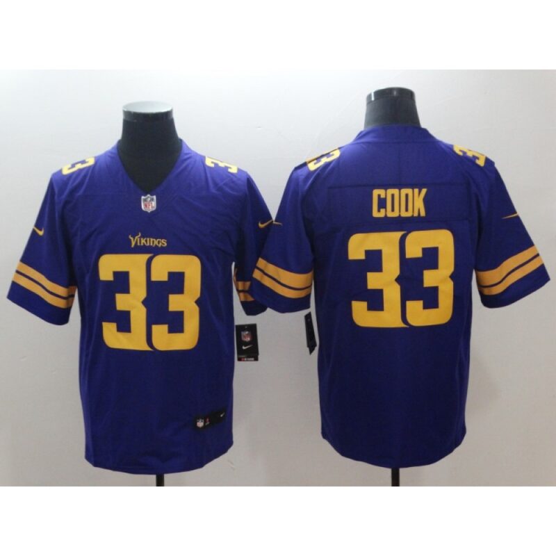 6861d727094be_1 Men's Minnesota Vikings #33 Dalvin Cook Purple Color Rush Limited NFL Stitched Jersey