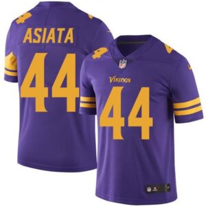 6861d7357cd03_1 Vikings #44 Matt Asiata Purple Men's Stitched NFL Limited Rush Jersey