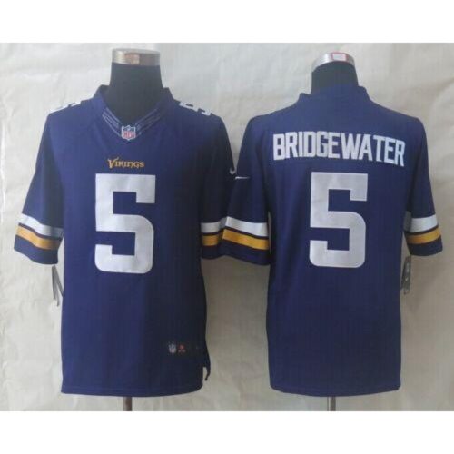 6861d73c87f15_1 Vikings #5 Teddy Bridgewater Purple Team Color Men's Stitched NFL Limited Jersey