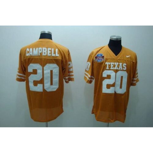 6861d73eb9463_1 Longhorns #20 Earl Campbell Orange Stitched NCAA Jersey