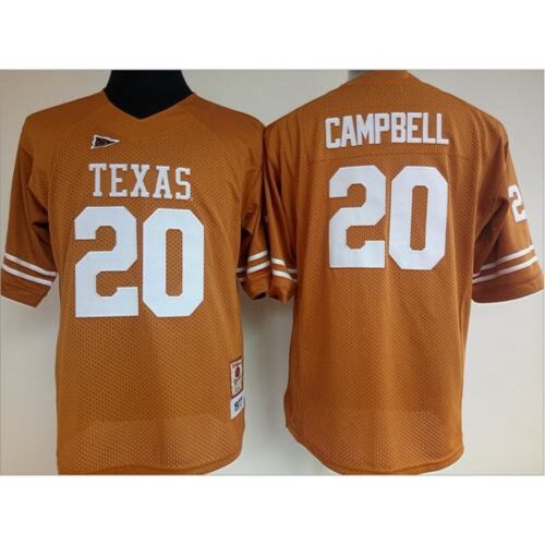 6861d7454d88d_1 Longhorns #20 Earl Campbell Orange Women's Stitched NCAA Jersey
