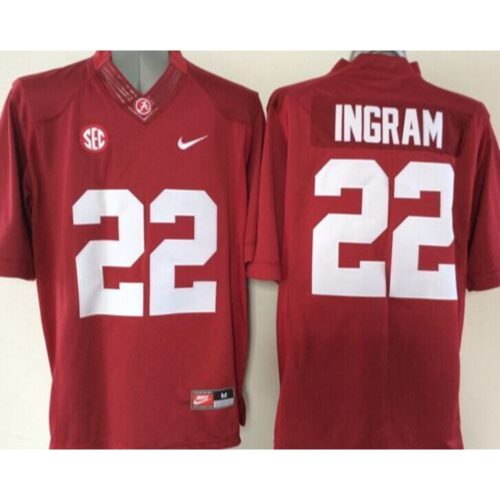 6861d76270e77_1 Crimson Tide #22 Mark Ingram Red Stitched NCAA Jersey
