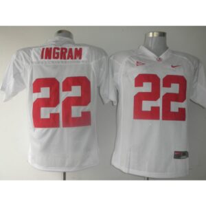 6861d768df015_1 Crimson Tide #22 Mark Ingram White Stitched NCAA Jersey