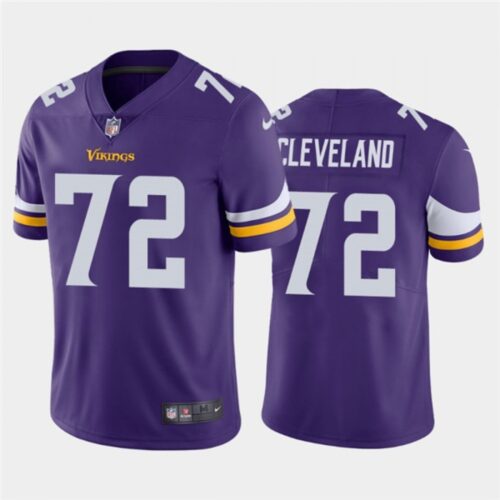 6861d76d7a861_1 Men's Minnesota Vikings #72 Ezra Cleveland Purple Vapor Untouchable Limited Stitched NFL Jersey