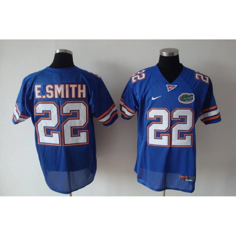 6861d778c596c_1 Gators #22 E.Smith Blue Stitched NCAA Jersey