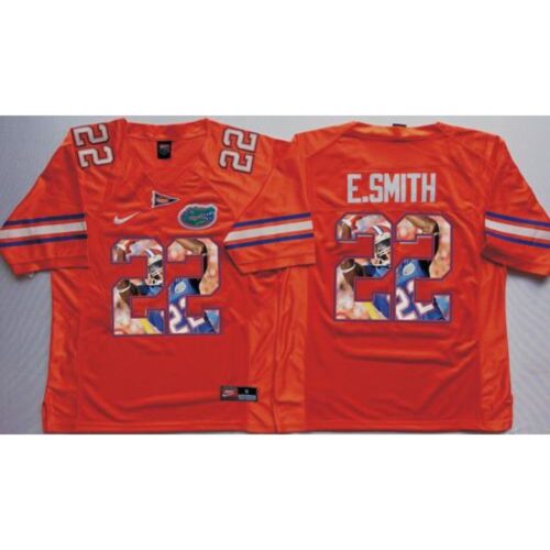 6861d77bf1f55_1 Gators #22 Emmitt Smith Orange Player Fashion Stitched NCAA Jersey