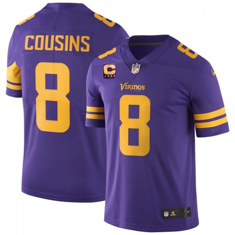 6861d7934c890_1 Men's Minnesota Vikings #8 Kirk Cousins 2022 Purple With 4-Star C Patch Color Rush Limited Stitched Jersey