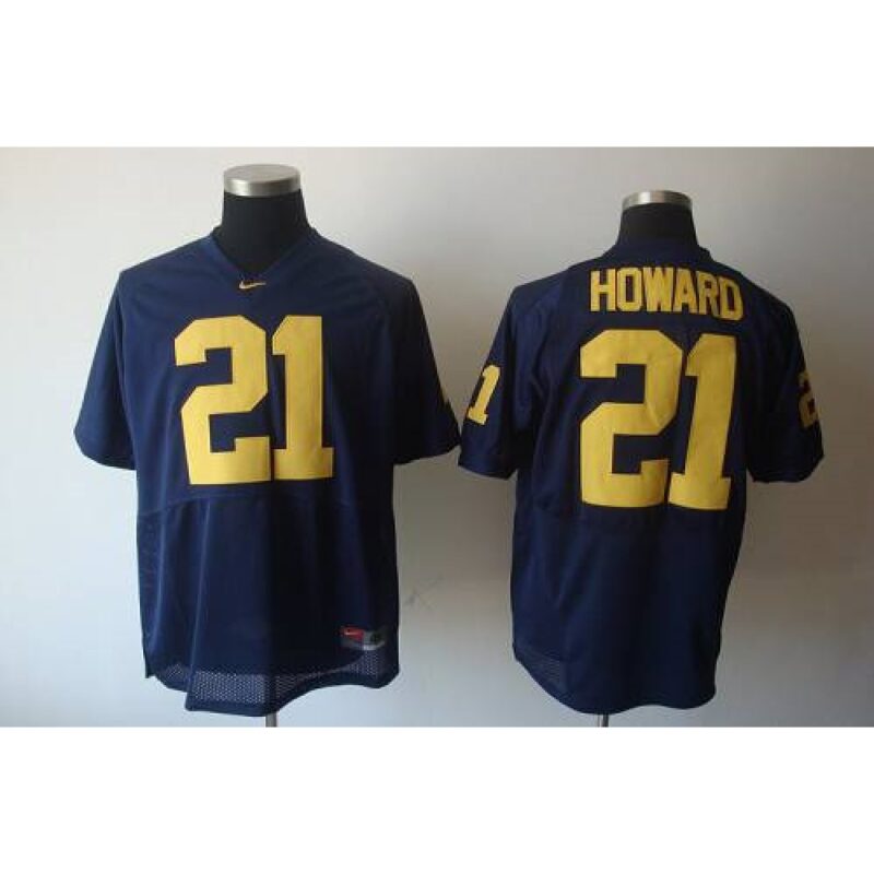 6861d79a8db9c_1 Wolverines #21 Desmond Howard Blue Stitched NCAA Jersey