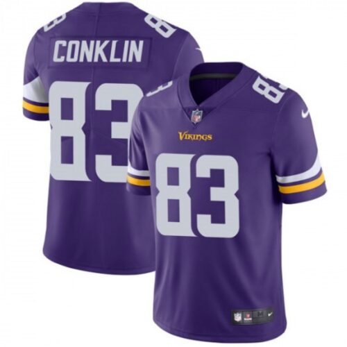 6861d7a73f685_1 Men's Minnesota Vikings #83 Tyler Conklin Purple Vapor Untouchable Limited Stitched NFL Jersey