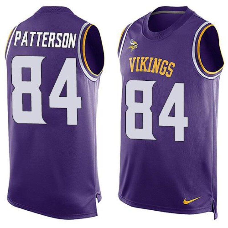 6861d7b48692b_1 Vikings #84 Cordarrelle Patterson Purple Team Color Men's Stitched NFL Limited Tank Top Jersey