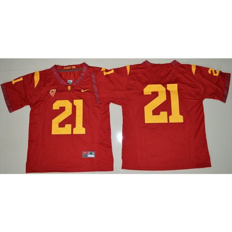 6861d7cde05e6_1 Trojans #21 Adoree' Jackson Red Limited Stitched NCAA Jersey