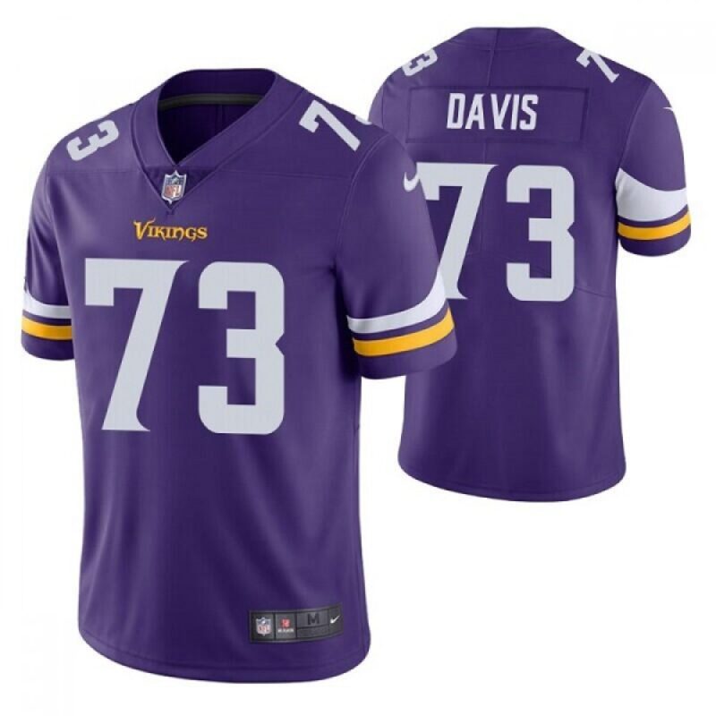 6861d7efc05db_1 Men's Minnesota Vikings #73 Jesse Davis Purple Vapor Untouchable Stitched Jersey