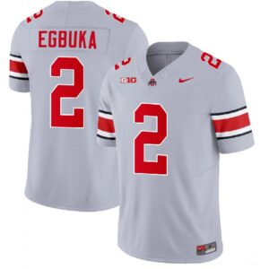 6861d7fc8bfaf_1 Men's Ohio State Buckeyes #2 Emeka Egbuka Gray 2023 F.U.S.E. Limited Stitched Jersey