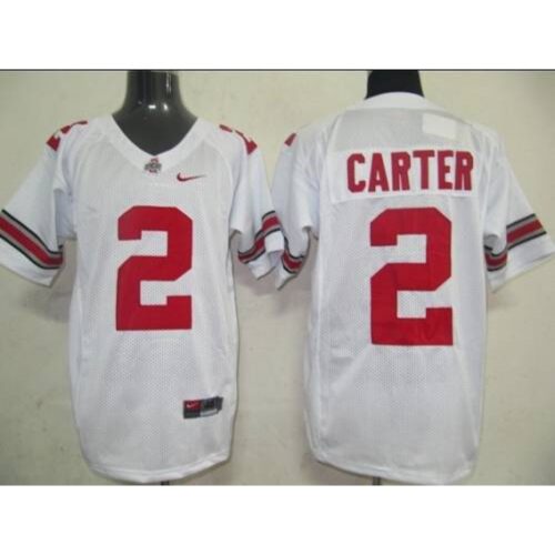 6861d81eac9b7_1 Buckeyes #2 Cris Carter White Stitched NCAA Jersey