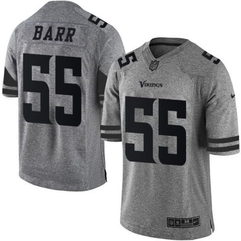 6861d82905f7c_1 Vikings #55 Anthony Barr Gray Men's Stitched NFL Limited Gridiron Gray Jersey