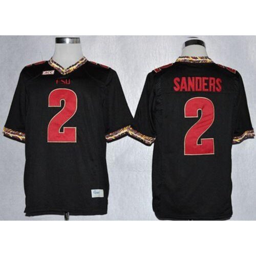 6861d83364f88_1 Seminoles #2 Deion Sanders Black Stitched NCAA Jersey