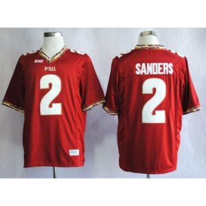 6861d83dbd9c5_1 Seminoles #2 Deion Sanders Red New Stitched NCAA Jersey