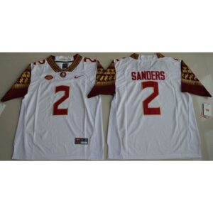 6861d847bd291_1 Seminoles #2 Deion Sanders White Limited Stitched NCAA Limited Jersey