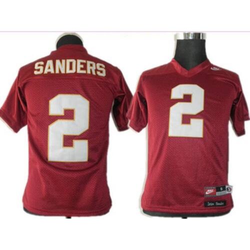 6861d859229fc_1 Seminoles #2 Deion Sanders Red Stitched Youth NCAA Jersey