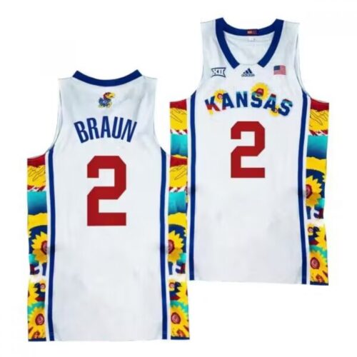 6861d880ceb86_1 Men's Kansas Jayhawks #2 Christian Braun 2022 Sunflower Showdown White Stitched Basketball Jersey