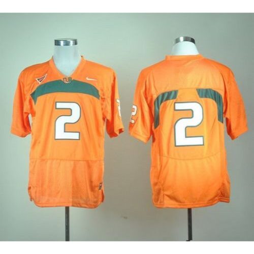 6861d8954b665_1 Hurricanes #2 Orange Stitched NCAA Jerseys