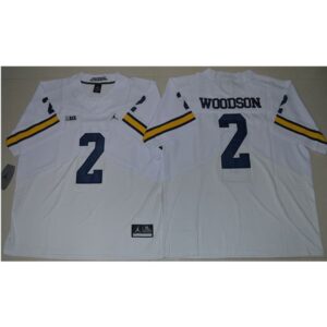 6861d8cea55ba_1 Wolverines #2 Charles Woodson White Elite Stitched NCAA Jersey