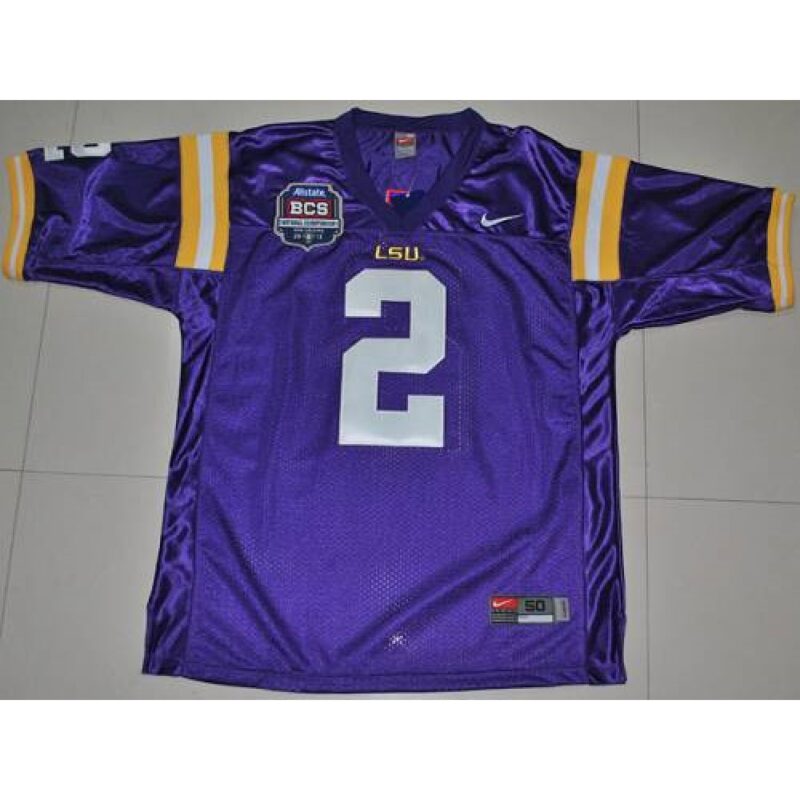 6861d8e3a2485_1 LSU Tigers #2 Rueben Randle Purple 2012 BCS Championship Patch Stitched NCAA Jersey