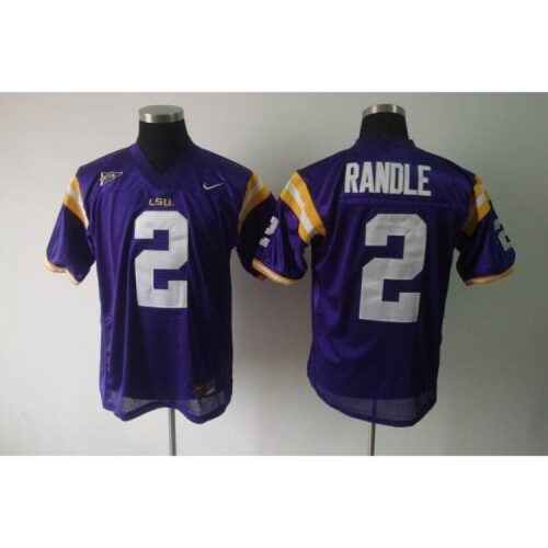 6861d8e70181e_1 LSU Tigers #2 Rueben Randle Purple Stitched NCAA Jersey