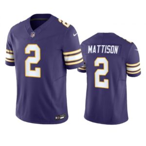 6861d8fa36813_1 Men's Minnesota Vikings #2 Alexander Mattison Purple 2023 F.U.S.E. Vapor Untouchable Limited Stitched Jersey