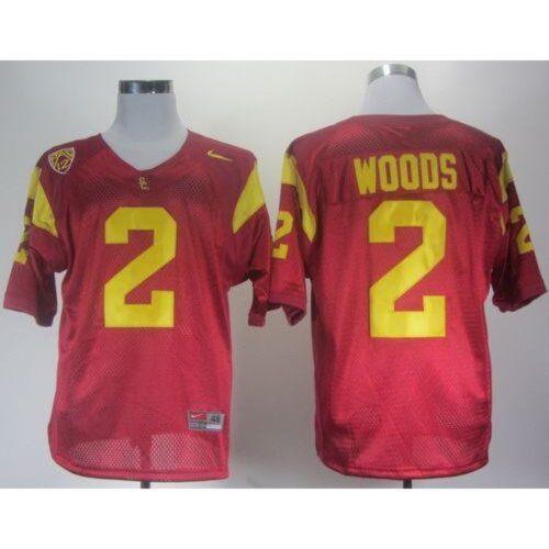 6861d9085c24f_1 Trojans #2 Robert Woods Red With Pac-12 Patch Stitched NCAA Jersey