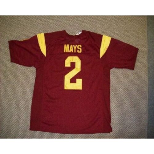 6861d90bef54b_1 Trojans #2 Taylor Mays Red Stitched NCAA Jersey