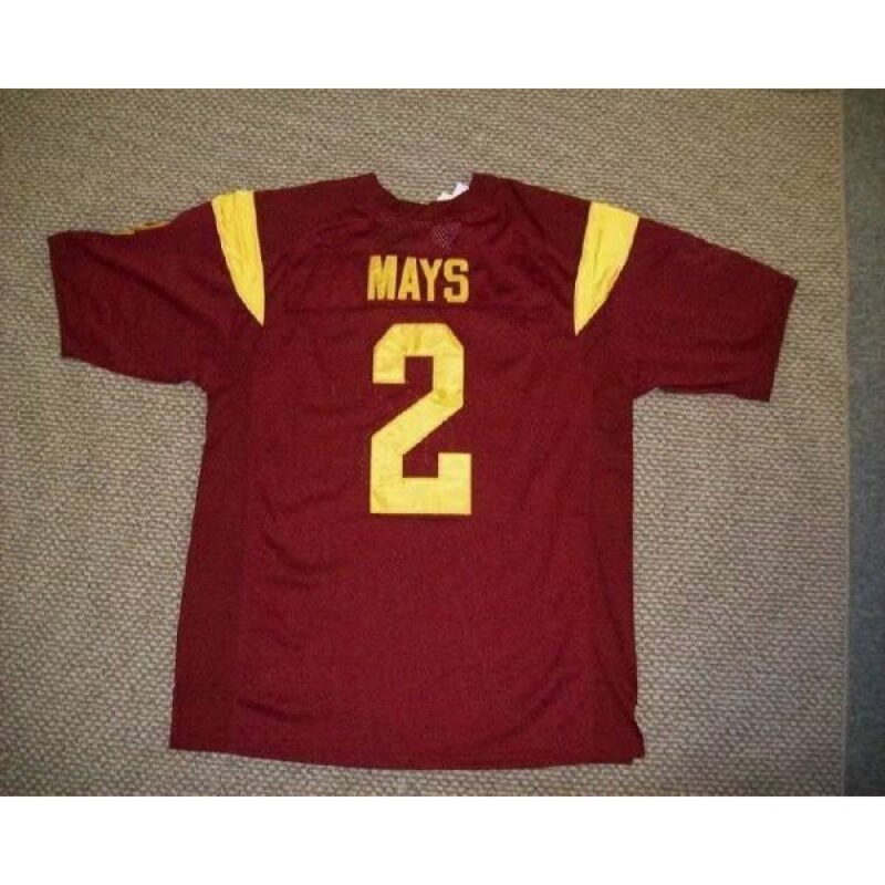 6861d90bef54b_1 Trojans #2 Taylor Mays Red Stitched NCAA Jersey
