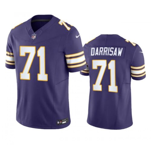 6861d91159822_1 Men's Minnesota Vikings #71 Christian Darrisaw Purple 2023 F.U.S.E. Vapor Untouchable Limited Stitched Jersey