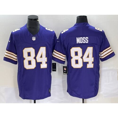 6861d9208091c_1 Men's Minnesota Vikings #84 Randy Moss Purple 2023 F.U.S.E. Vapor Untouchable Limited Stitched Jersey