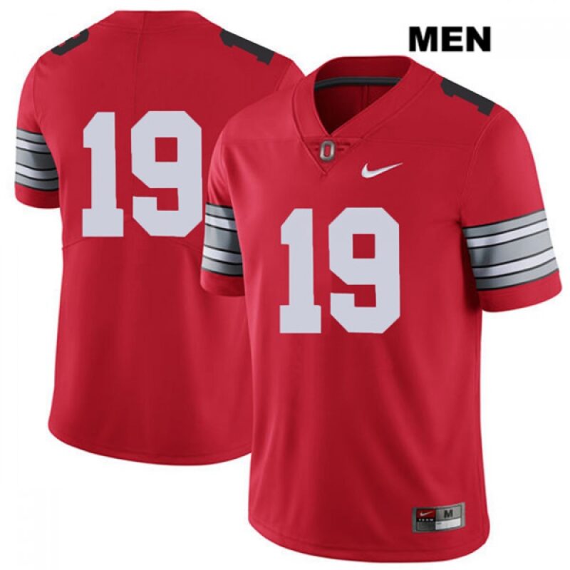 6861d924ee0d8_1 Men's Ohio State Buckeyes #19 Chris Olave 2018 Spring Game College Football Jersey Without Name